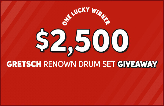 $2,500 Gretsch Renown Drum Set Giveaway