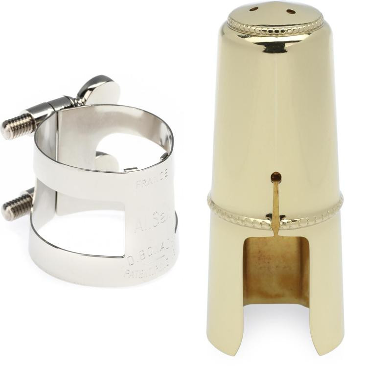 Bonade 2254U Inverted Alto Saxophone Ligature with Cap Nickel