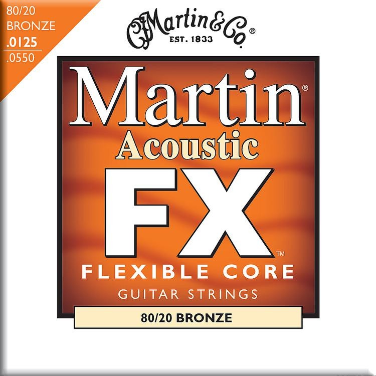 Martin FX645 Flexible Core 80/20 Bronze Light/Medium Acoustic Strings