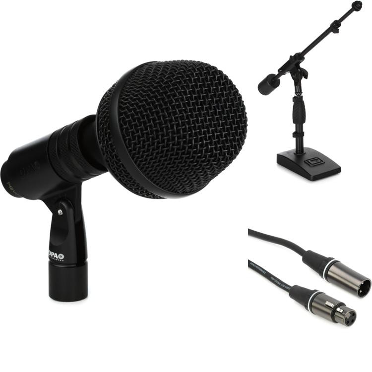 DPA 4055 Pre-polarized Condenser Kick Drum Microphone with Stand and ...