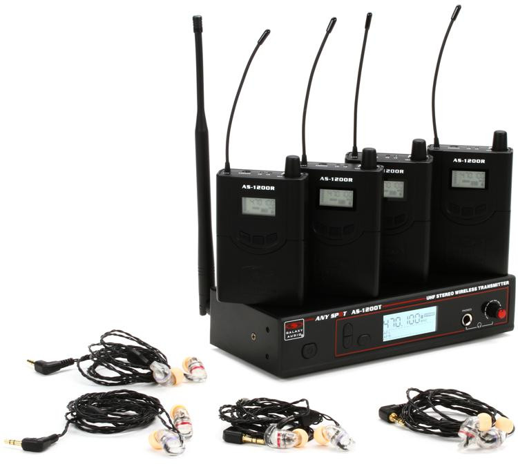 Galaxy Audio AS12064P4 Wireless Inear Monitor System P4 Band