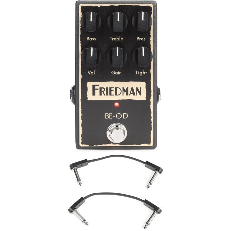 Friedman BE-OD Overdrive Pedal with 3 Patch Cables | Sweetwater