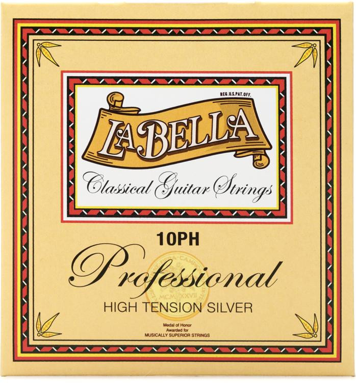 La Bella 10PH Professional Silver Classical Guitar Strings High