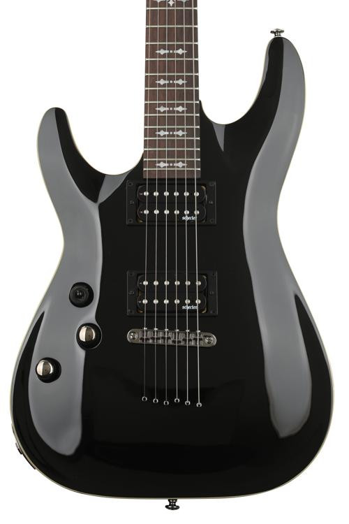 Schecter Omen-6 Left-handed - Gloss Black | Sweetwater