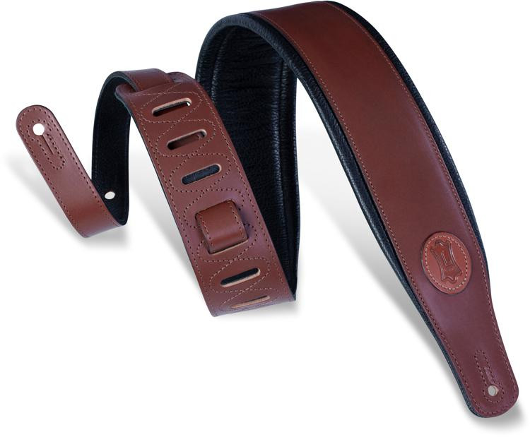 Levy's MSS1 Veg-Tan Leather Guitar Strap - Brown | Sweetwater