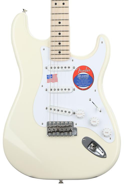 Fender Eric Clapton Stratocaster Olympic White with Maple Fingerboard Sweetwater