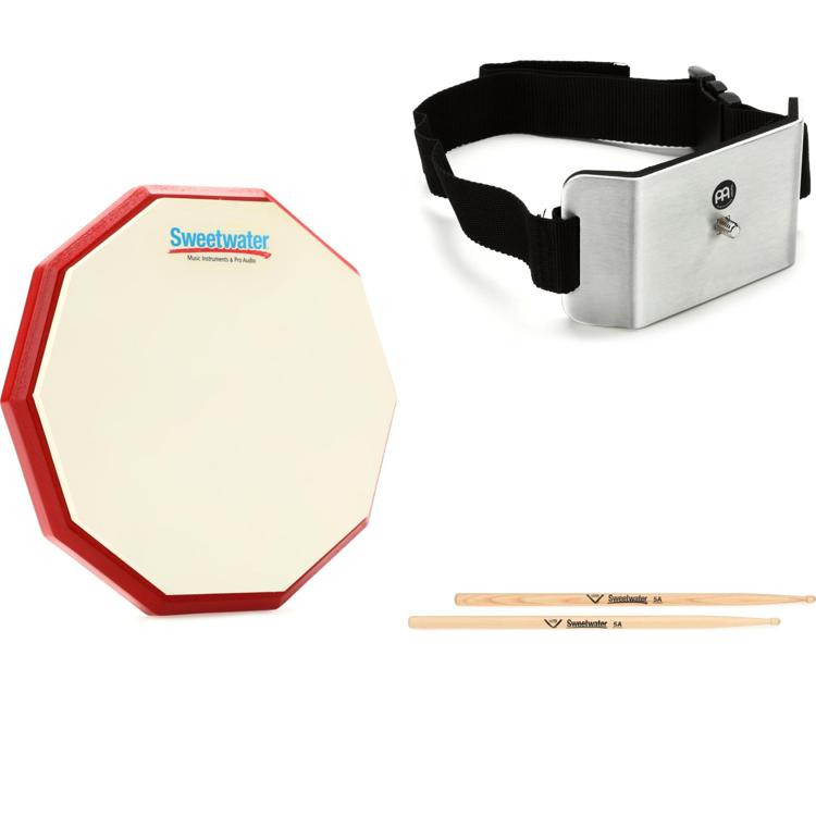 Sweetwater Mountable Practice Pad and Knee Strap Bundle 6inch