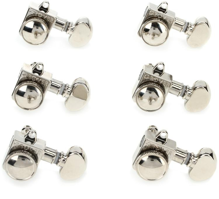 Grover 505FVN RotoGrip Locking Rotomatic Tuners 6inline Nickel