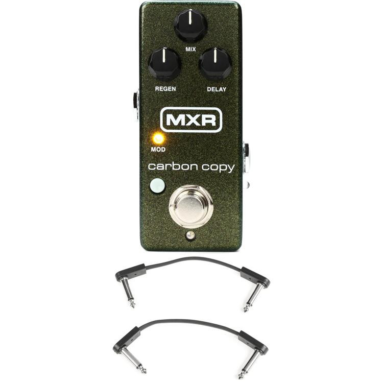 MXR M299 Carbon Copy Mini Analog Delay Pedal with 3 Patch Cables Sweetwater