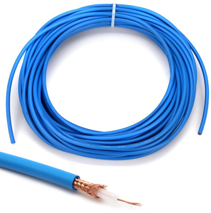 Canare LV-61S 75 ohm Video Coaxial Cable - Blue 60 Foot | Sweetwater