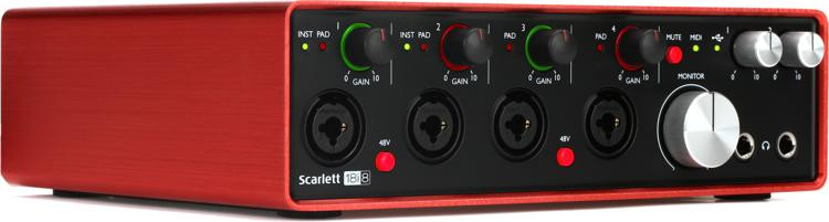 panel de control scarlett 18i8 para mac