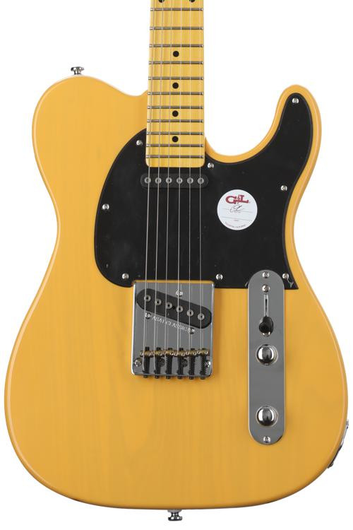 G&L Tribute ASAT Classic Electric Guitar - Butterscotch Blonde | Sweetwater