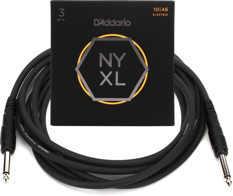 D'Addario NYXL1046 NYXL Nickel Wound Electric Guitar Strings with 10
