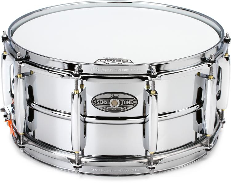 Pearl Sensitone Heritage Alloy Snare Drum 14 x 6.5 inch Steel Sweetwater
