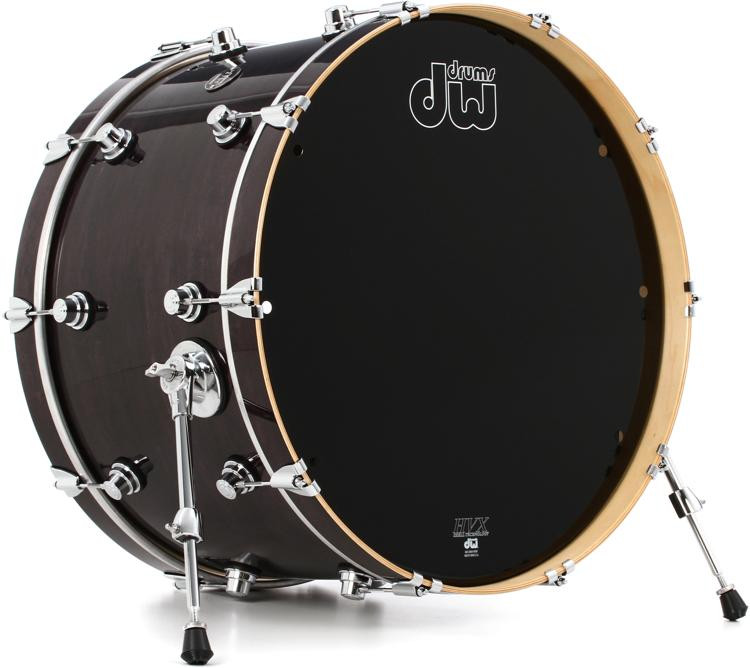 DW Performance Series Bass Drum 14 x 24 inch Ebony Stain Lacquer