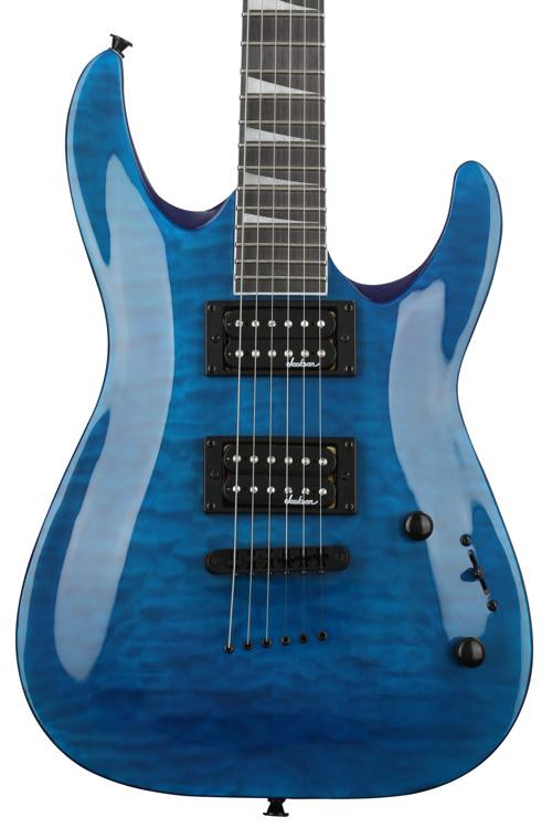 Jackson Dinky Arch Top JS32TQ DKA - Transparent Blue | Sweetwater