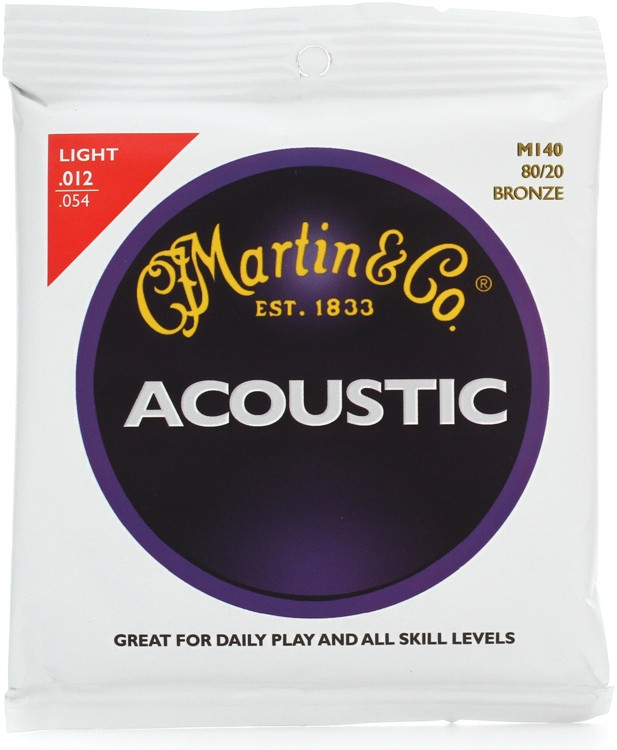 Martin M-140 80/20 Bronze Light Acoustic Strings | Sweetwater