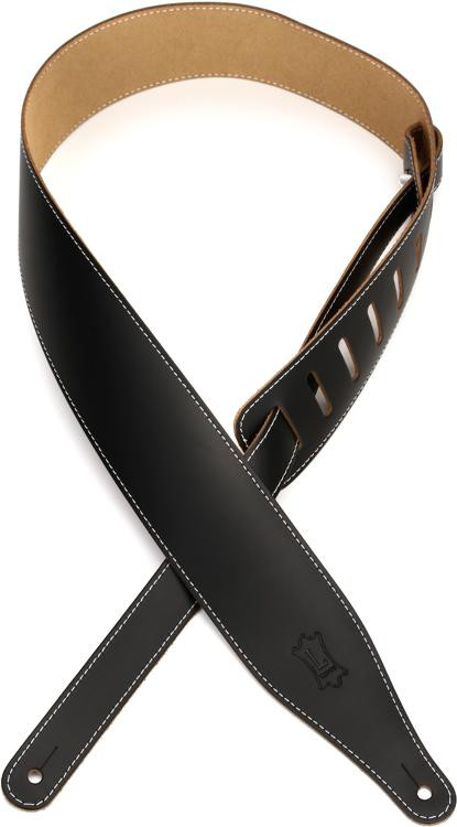Levy's DM17 Genuine Leather Guitar Strap - Black | Sweetwater