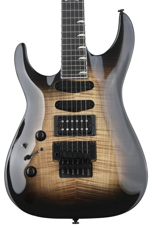 Kramer SM1 Figured Lefthanded Electric Guitar Black Denim Perimeter