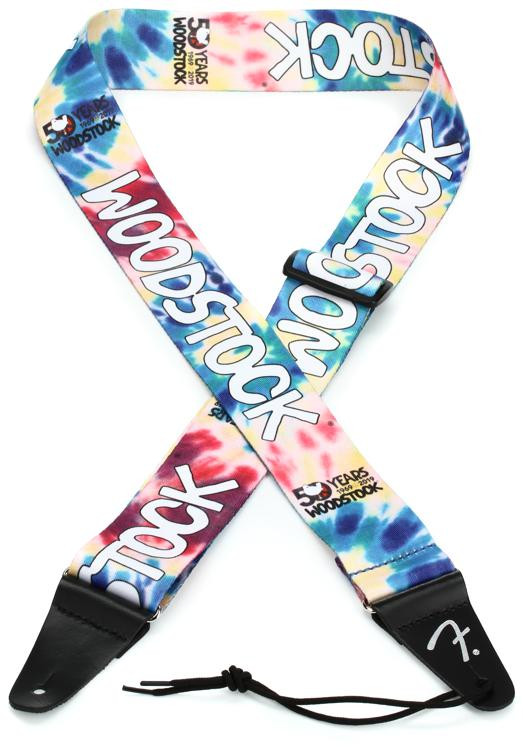 Fender Woodstock Guitar Strap - Tie Dye | Sweetwater