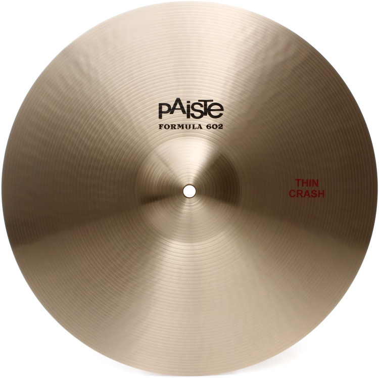 Paiste 16 inch Formula 602 Classic Sounds Thin Crash Cymbal Reviews Sweetwater