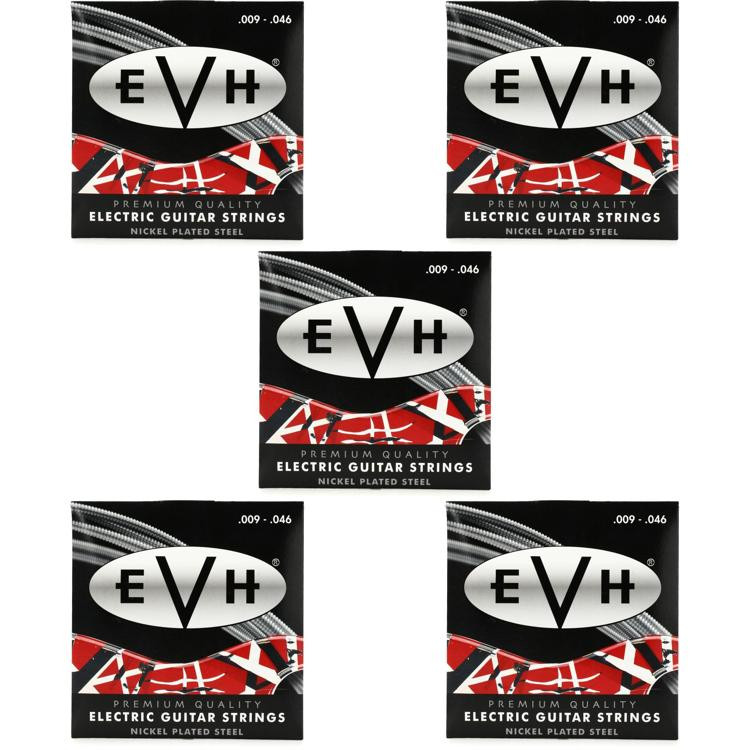 EVH Premium Electric Guitar Strings .009.046 (5Pack) Sweetwater