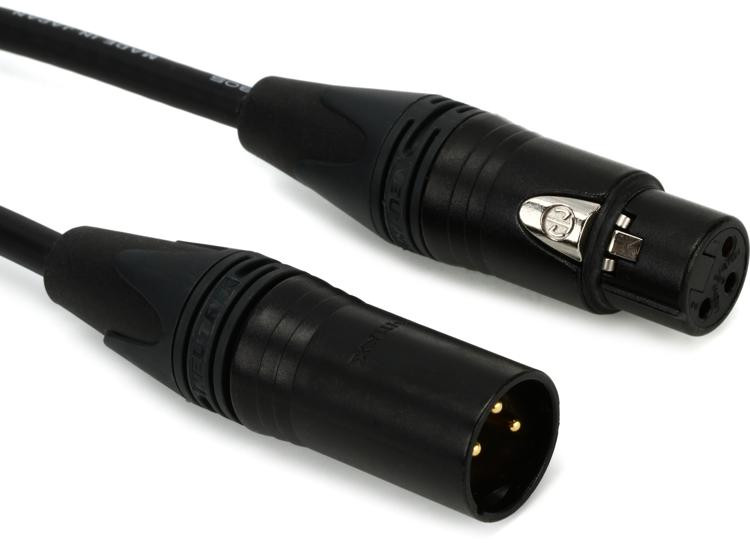 Pro Co 10' Quad XLR XLR Cable Black Sweetwater
