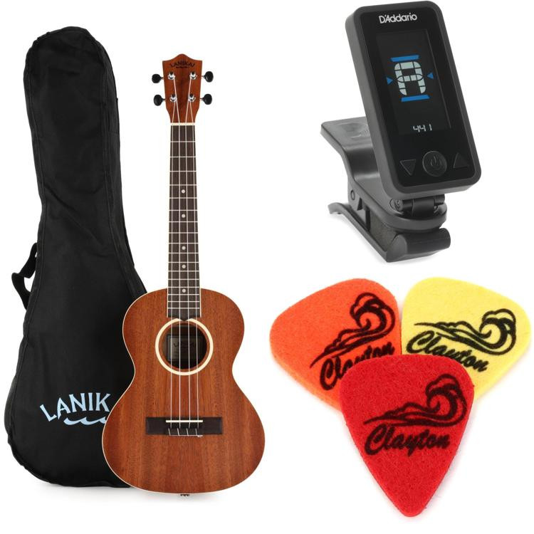 Lanikai LU Series Tenor Ukulele Essentials Bundle Sweetwater