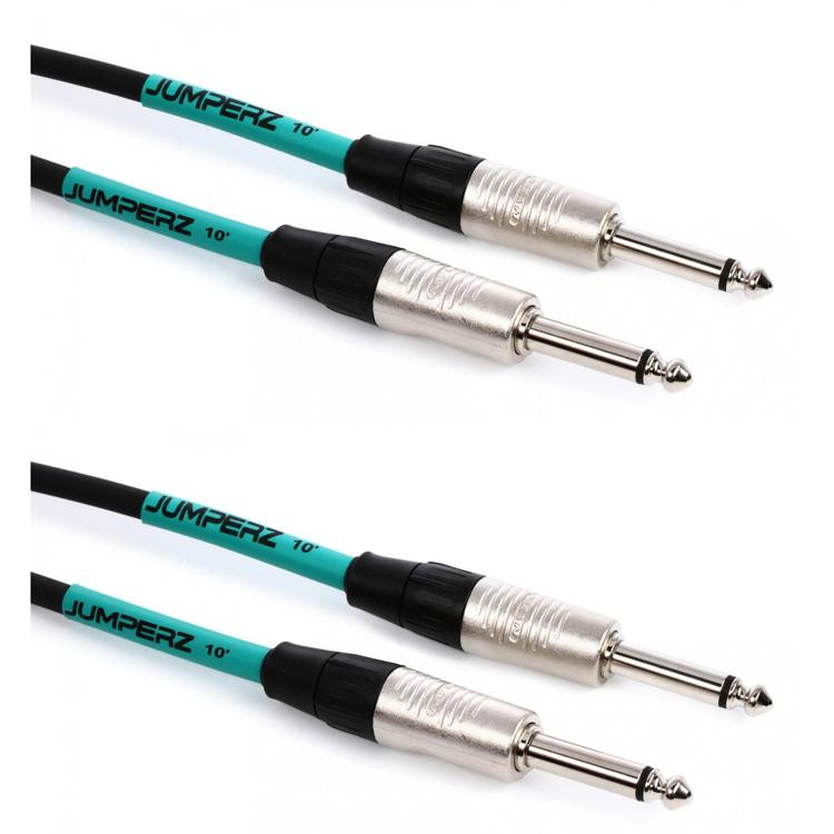 JUMPERZ JBI10 Blue Line Straight to Straight Instrument Cable 10