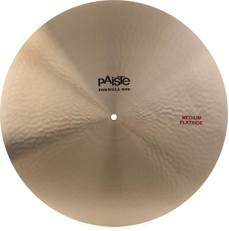 Paiste 20 inch Formula 602 Classic Sounds Medium Flat Ride Cymbal ...