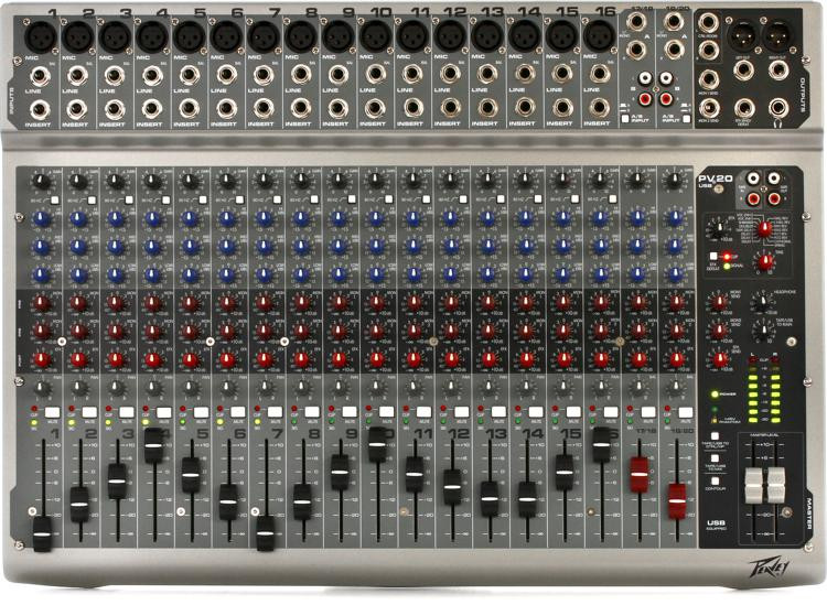 Peavey PV 20 USB Mixer with USB and Effects Sweetwater