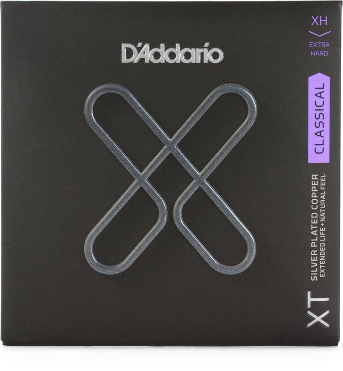 D'Addario XTC44 XT Silverplated Classical Guitar Strings Extra Hard