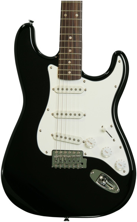 Squier Affinity Stratocaster - Black with Rosewood Fingerboard | Sweetwater