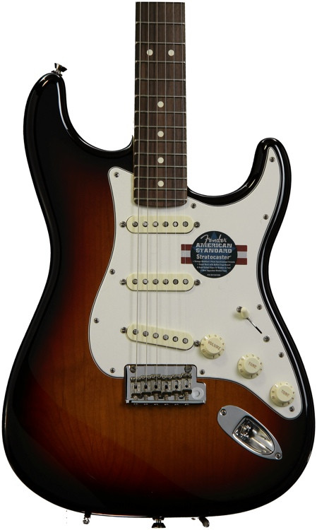 Fender American Standard Stratocaster - 3-color Sunburst with Rosewood ...