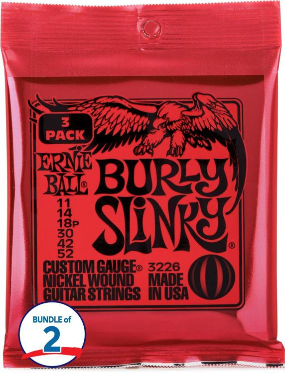 Ernie Ball 3226 Burly Slinky Nickel Wound Electric Guitar Strings