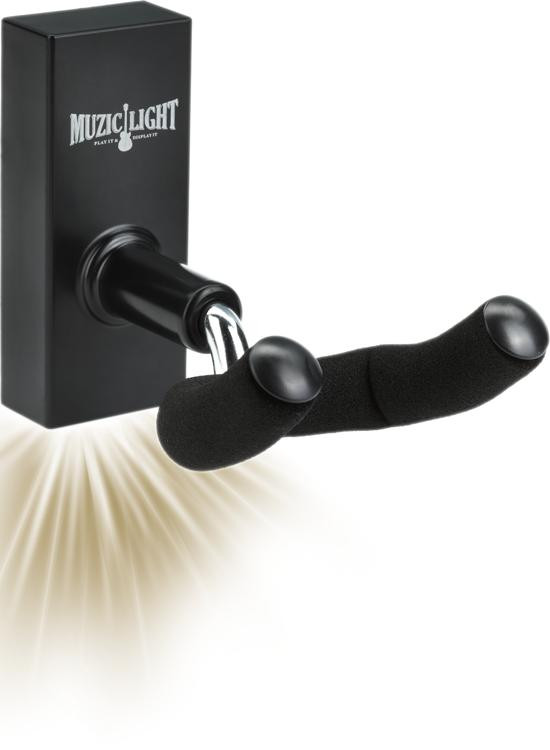 MuzicLight MZW101 Guitar Wall Hanger White Sweetwater