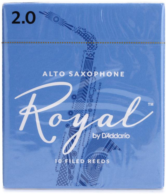 D'Addario RJB1020 - Royal Alto Saxophone Reeds - 2.0 (10-pack) | Sweetwater