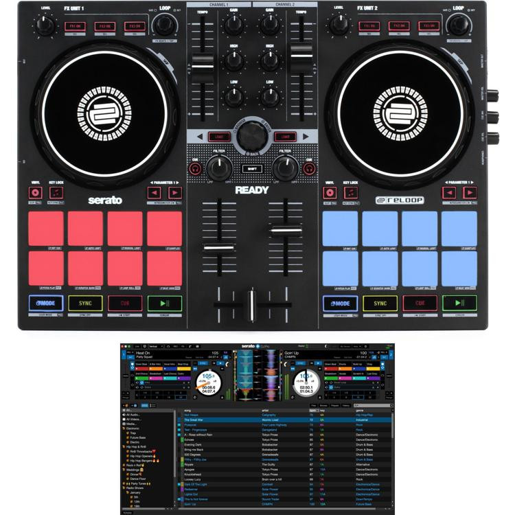 Reloop Ready 2channel DJ Controller and Serato DJ Pro Software Bundle