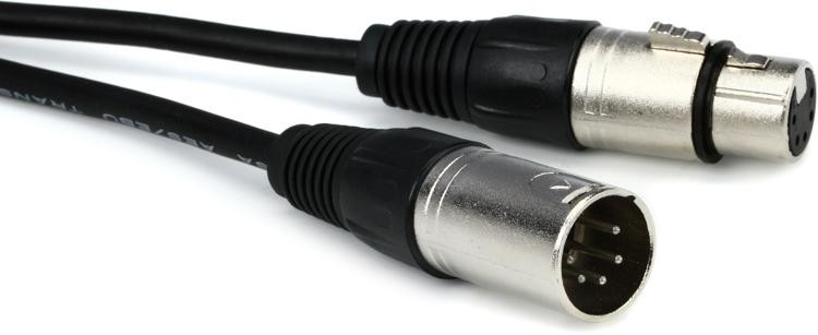 Hosa DMX-525 5-pin/3-conductor DMX Cable - 25 foot | Sweetwater