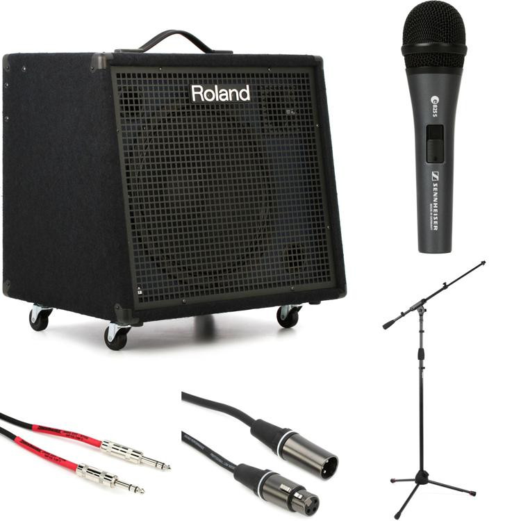 Roland KC600 200W 15" Keyboard Amp Microphone Bundle Sweetwater