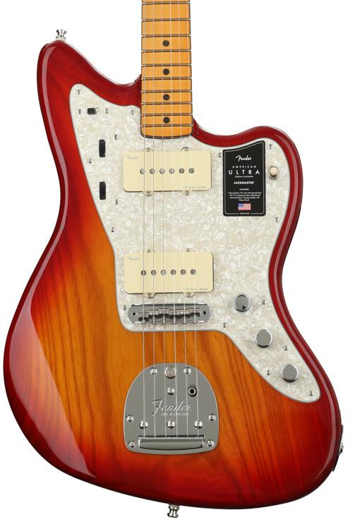 Fender American Ultra Jazzmaster Plasma Red Burst with Maple