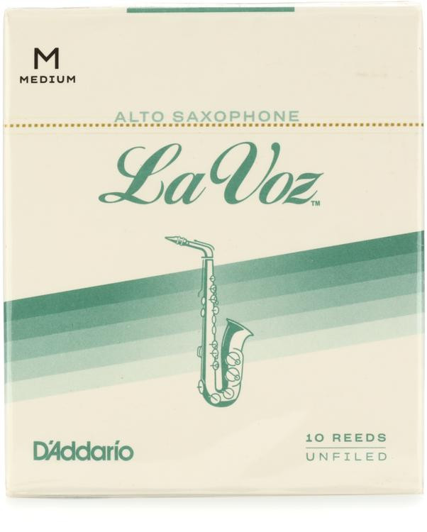 D'Addario RJC10MD La Voz Alto Saxophone Reeds Medium (10pack