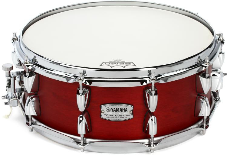 Yamaha Tour Custom Snare Drum 14 x 5.5 inch Candy Apple Satin Sweetwater