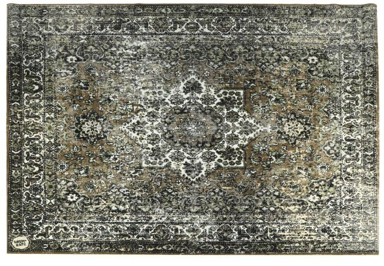 Drum N Base Vintage Persian Style Stage Rug - 6 x 5.25 foot Green ...