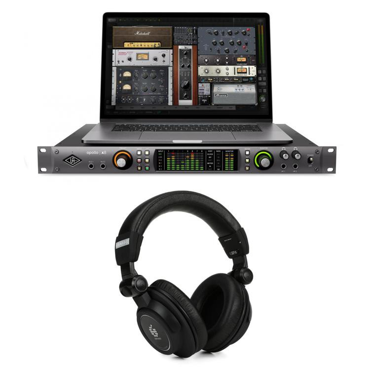 Universal Audio Apollo x8 Thunderbolt 3 Audio Interface and Headphones