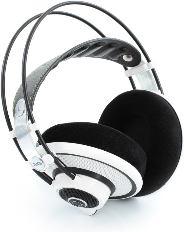 AKG Quincy Jones Q701 Stereo Headphones, White Semiopen Sweetwater