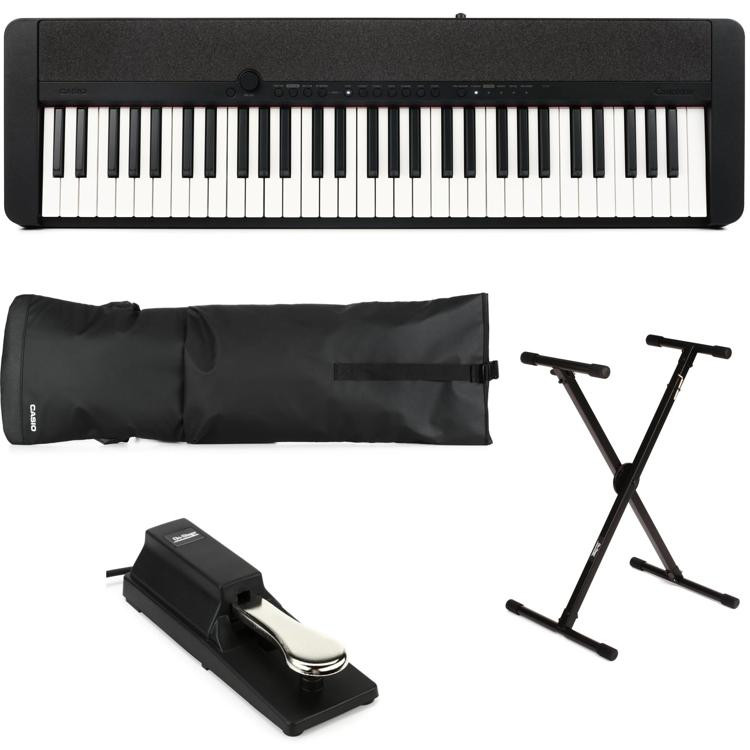 Casio CTS1 61key Portable Keyboard Stage Bundle Sweetwater