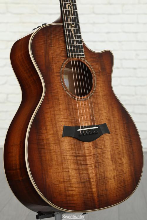 Taylor K24ce Shaded Edgeburst, Gold Gotoh Tuners Sweetwater