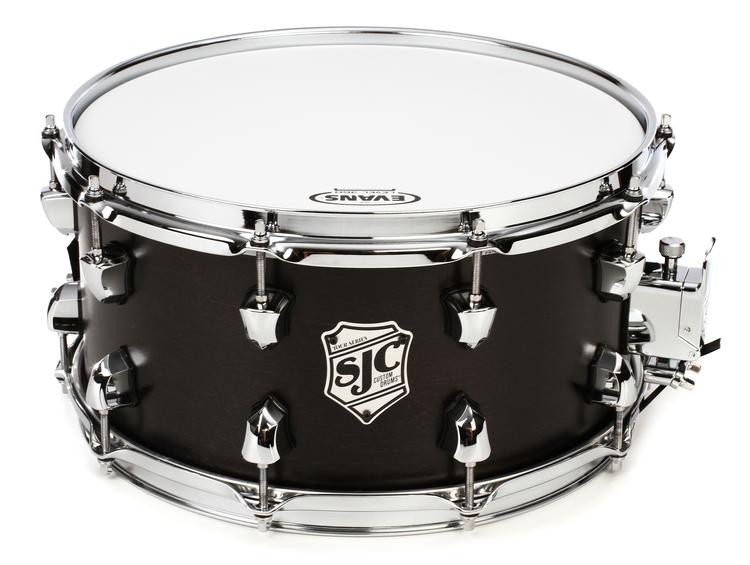 SJC Custom Drums Tour Series Snare Drum - 7 x 14 inch - Black Satin ...