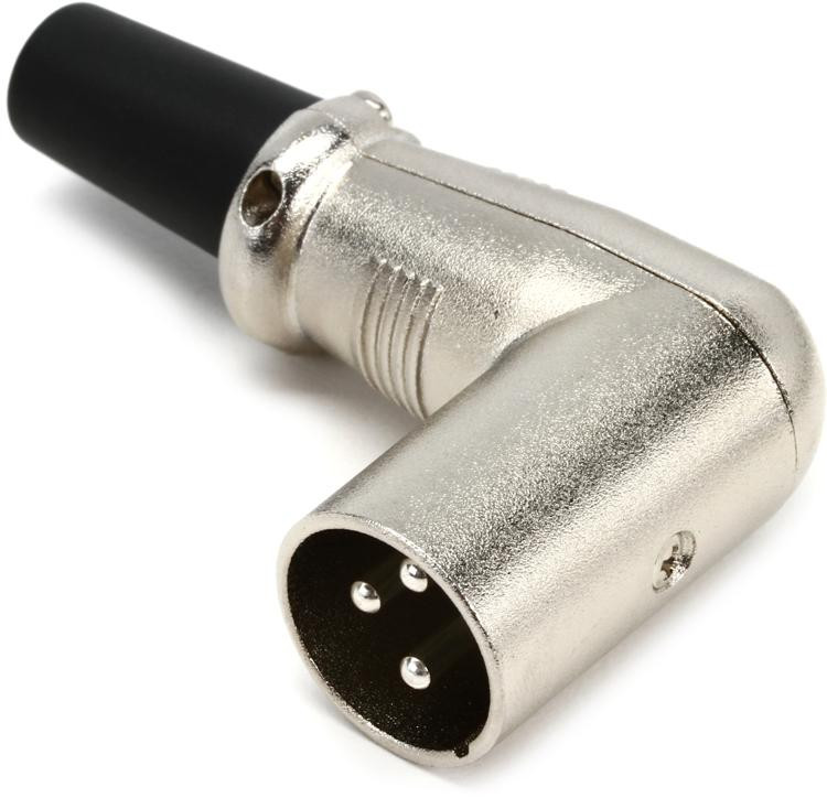 Hosa XRR318M Rightangle 3pin XLR Male Cablemount Connector Sweetwater